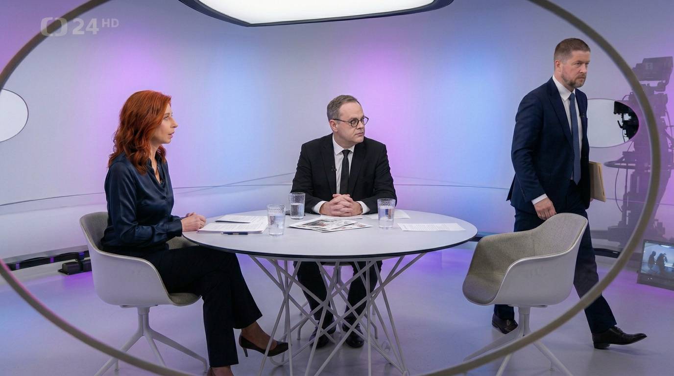 Napjatá atmosféra ve studiu Otázek Václava Moravce